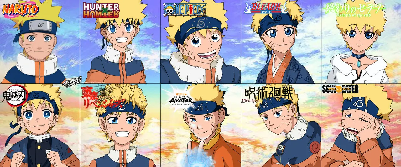 poster of naruto anime characters