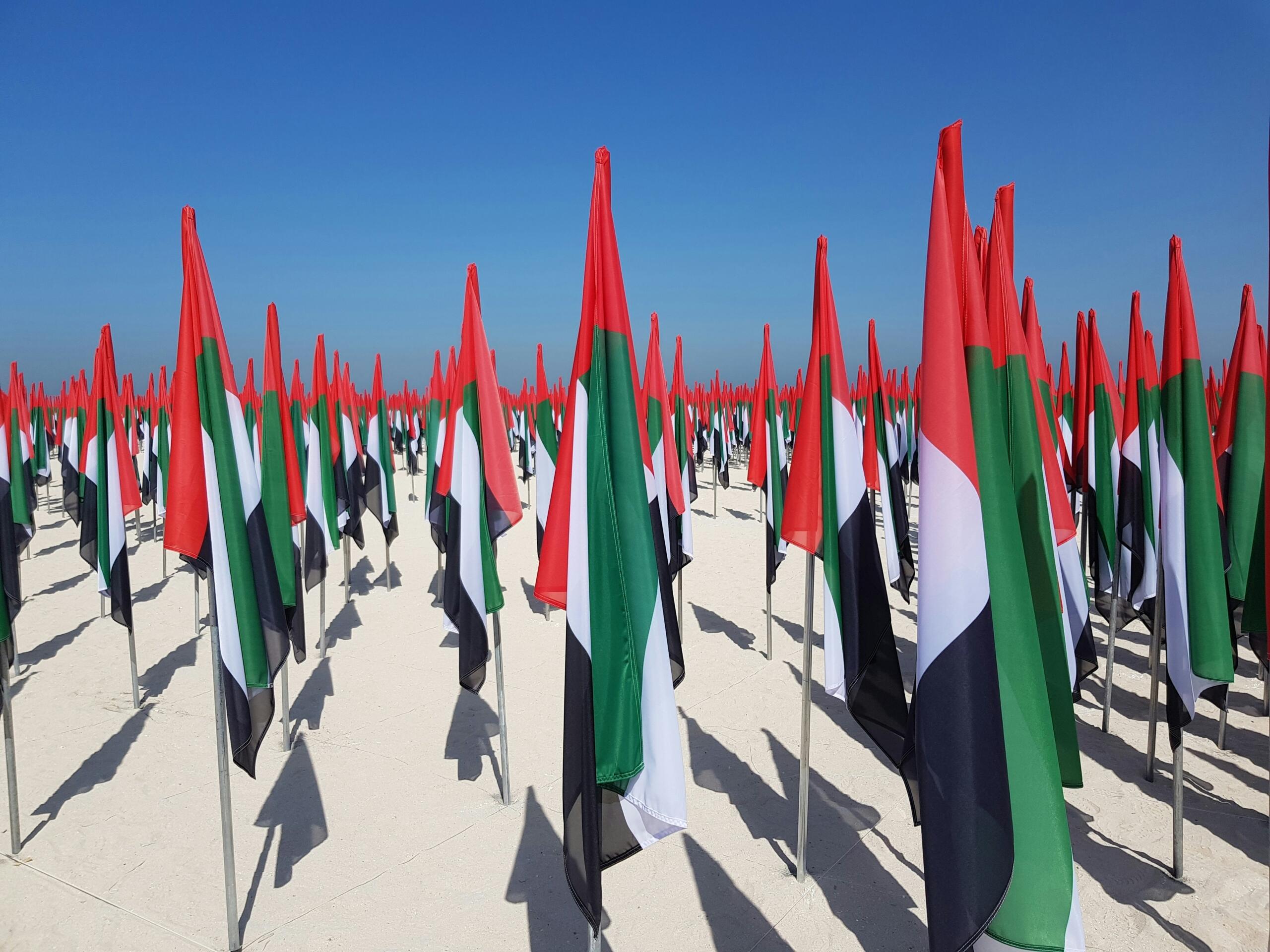 UAE flags ceremony