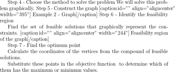 Linear Programming Word Problems