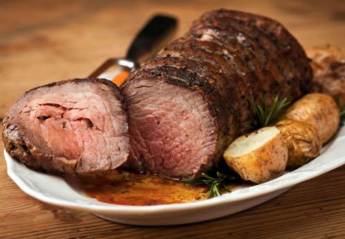 Carne de ternera asada