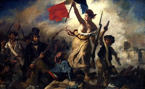 La Revolución guiando al pueblo, de Delacroix.