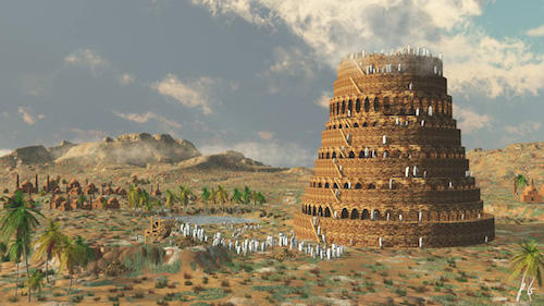 El mito de la torre de Babel.
