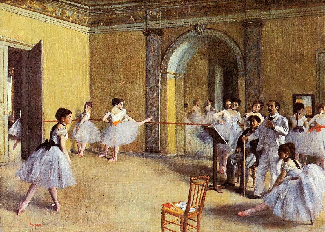 Las bailarines de Degas.