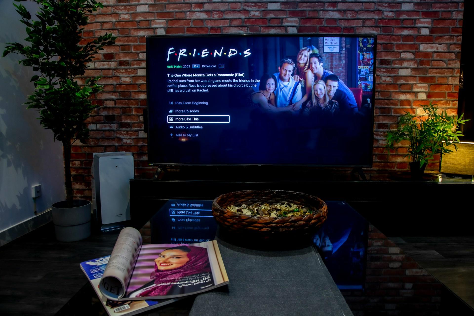 playroom con la tele en friends