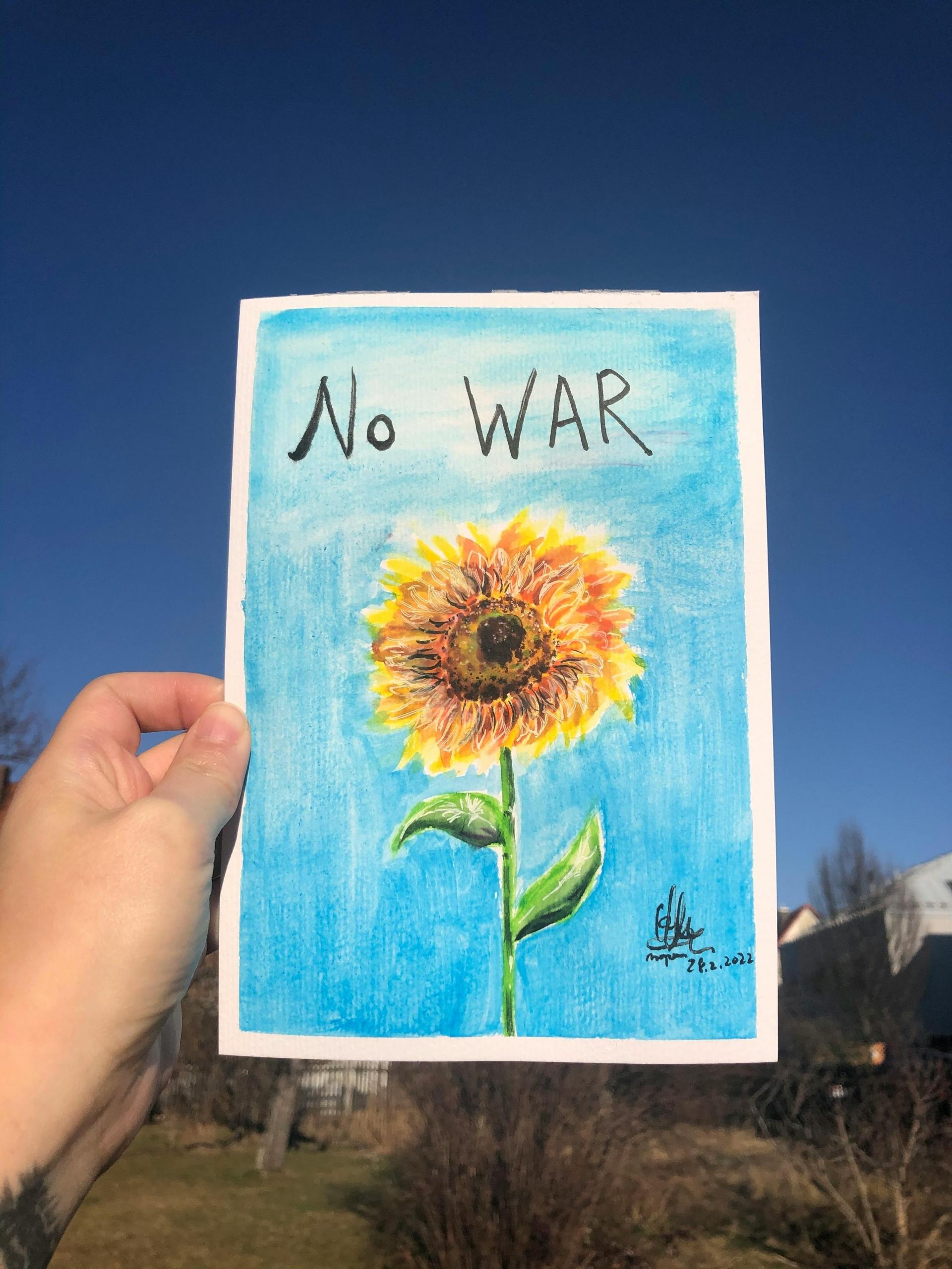 dibujo de un girasol