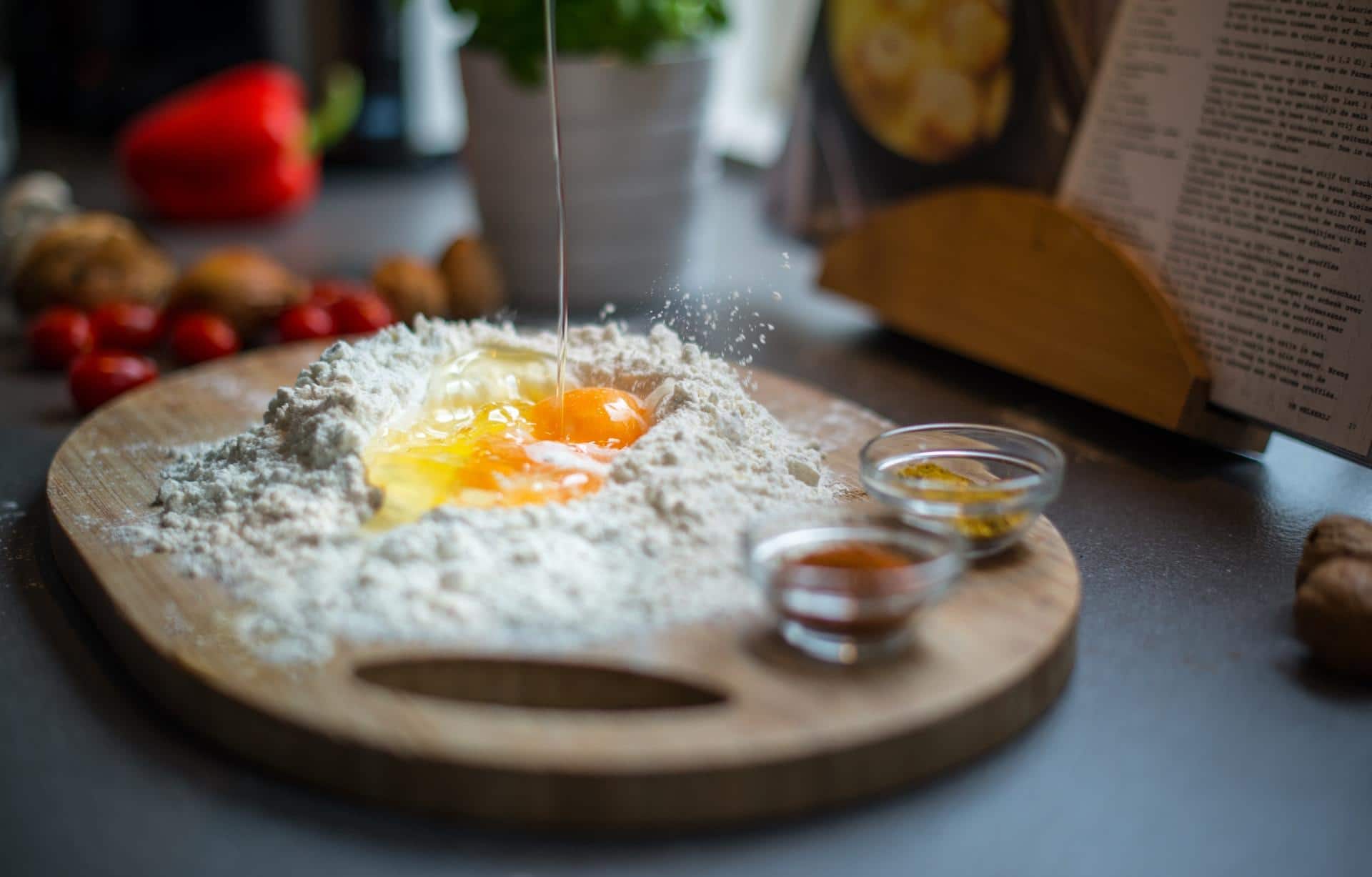 Receta con harina y huevo