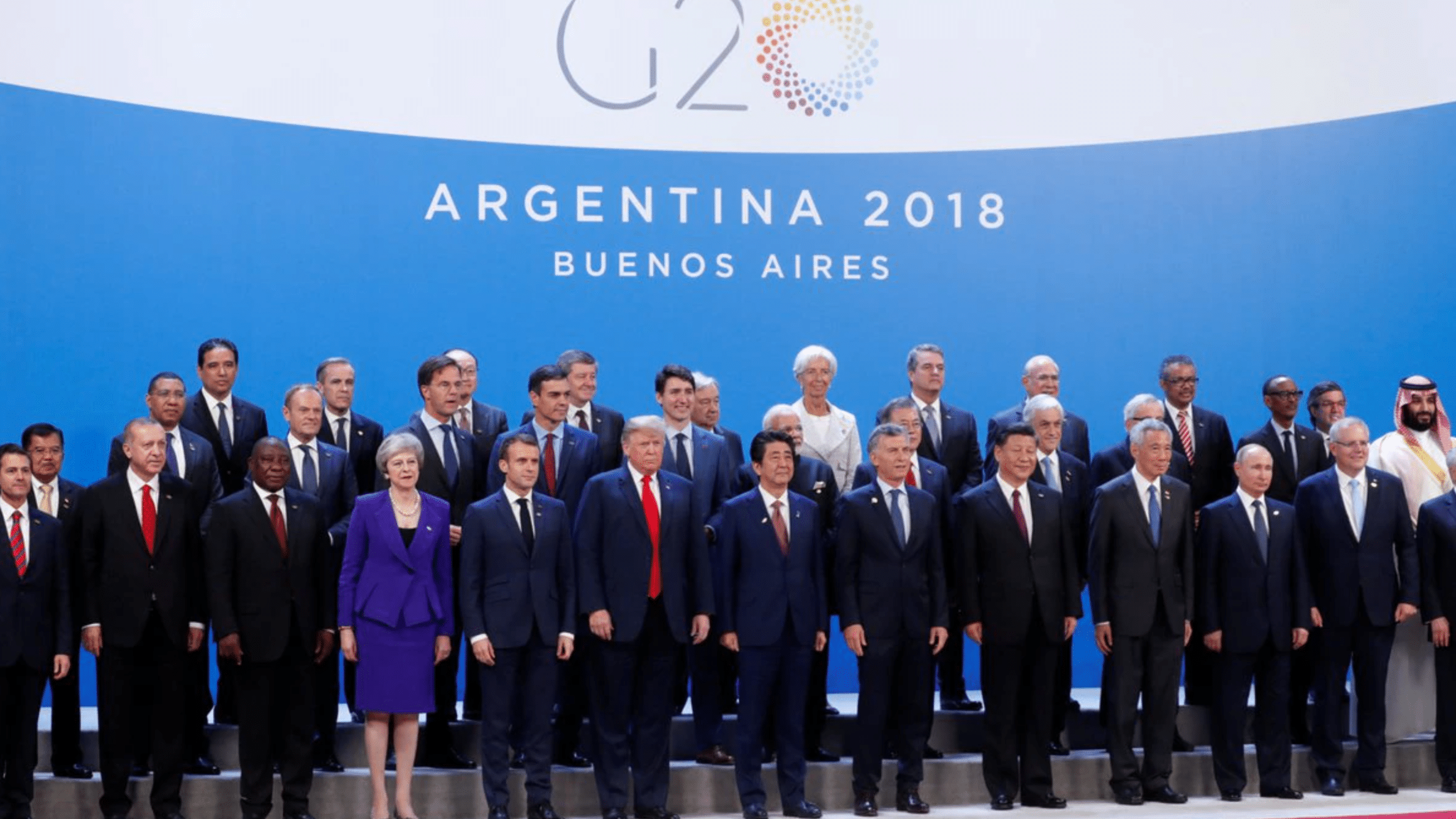 lideres mundiales reunidos en la cumbre del 620