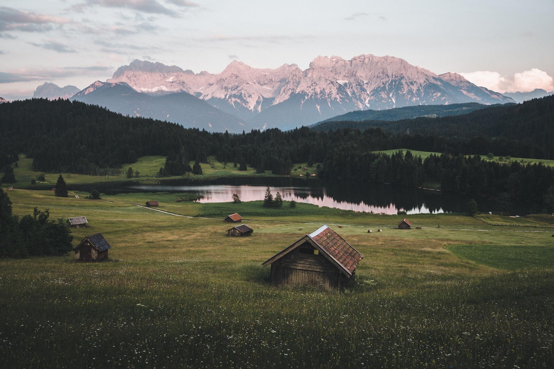 Paisaje de campo en Alemania