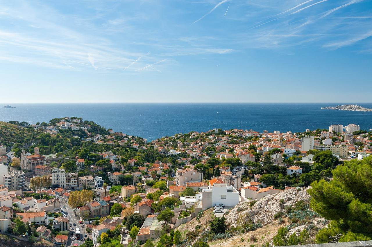 vista de la ciudad de marsella turismo mediterráneo