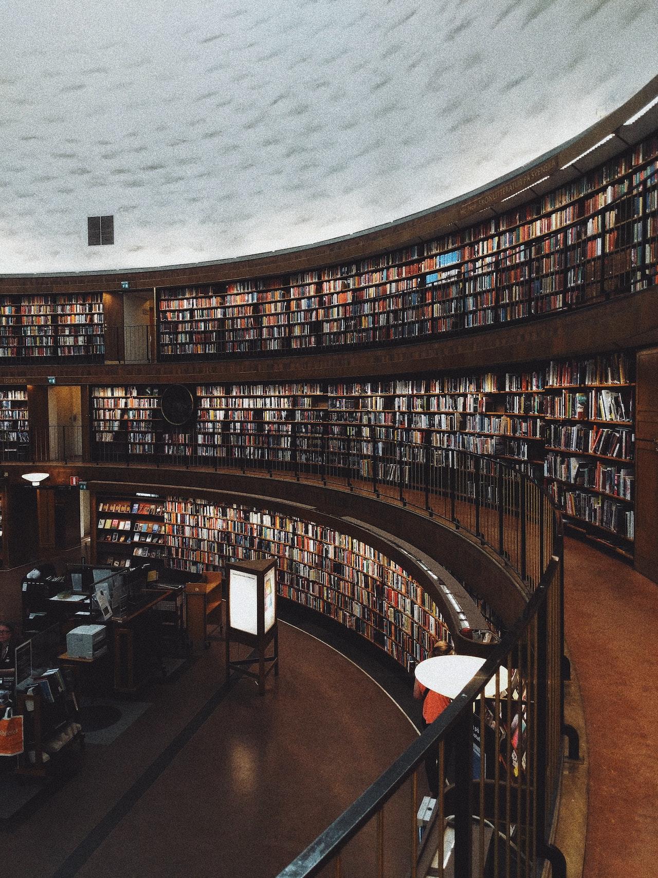 Retrato de una gran biblioteca