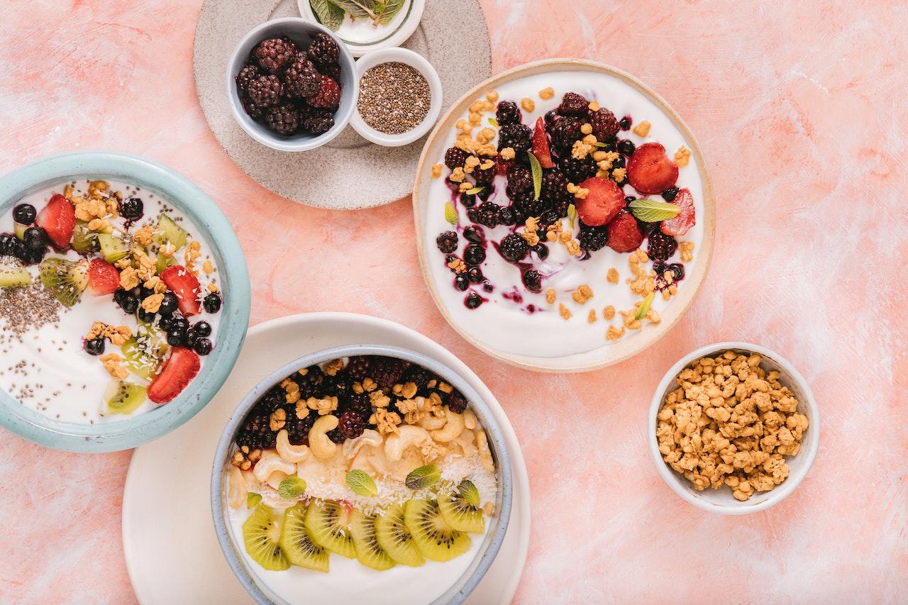 Bowls con un desayuno saludable