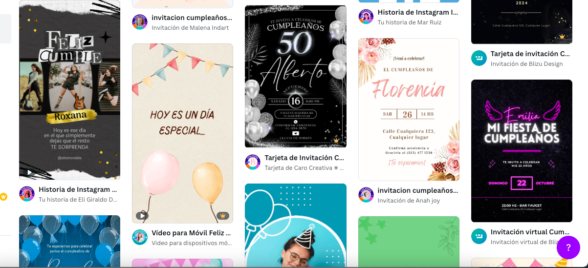 Plantillas de diseño Canva