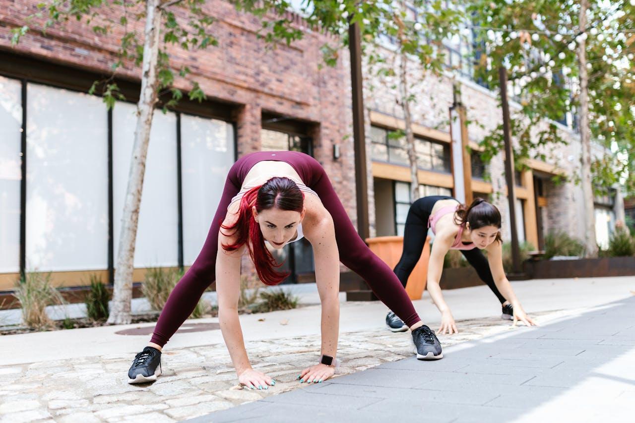 Chicas entrenando