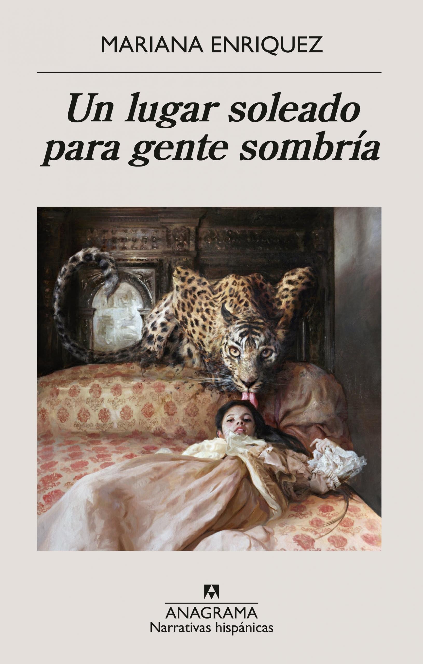 Libro con tapa blanca e imagen de una niña y un tigre.