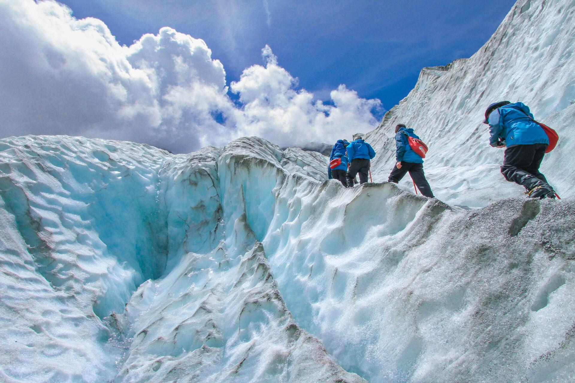 trekking en glaciar