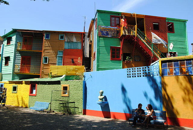 Casas de colores.