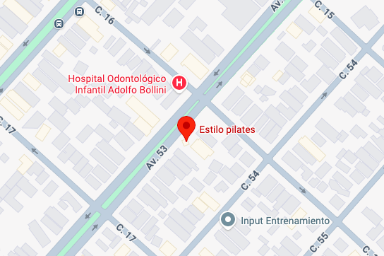 Mapa de Google Maps mostrando la ubicación de Estilo Pilates.