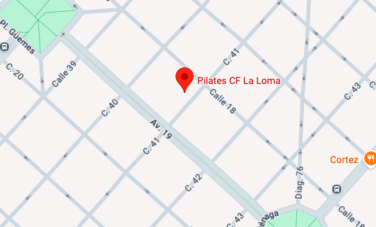 Mapa de Google Maps mostrando la unicación de Pilates CF La Loma.