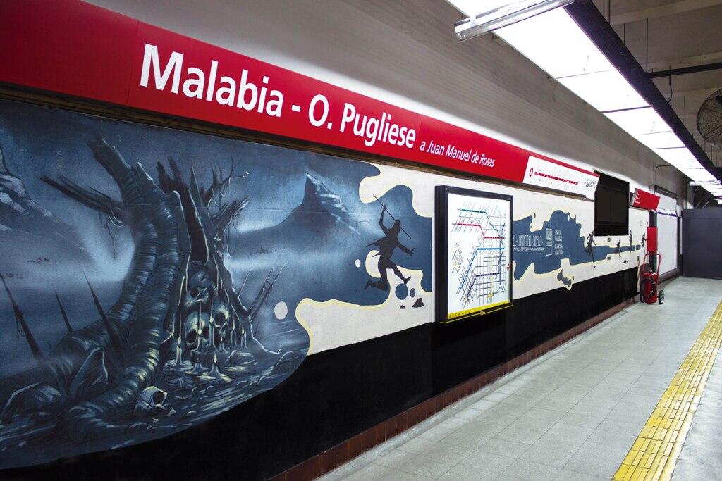 Estacion de subte Malabia- O. Pugliese.