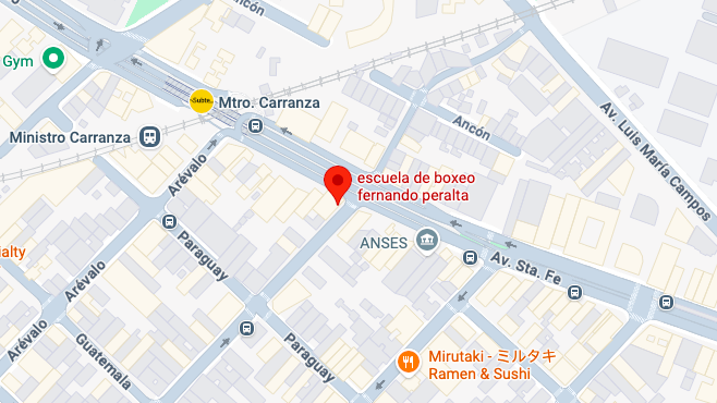 Ubicación de Escuela de Boxeo Fernando Perata.