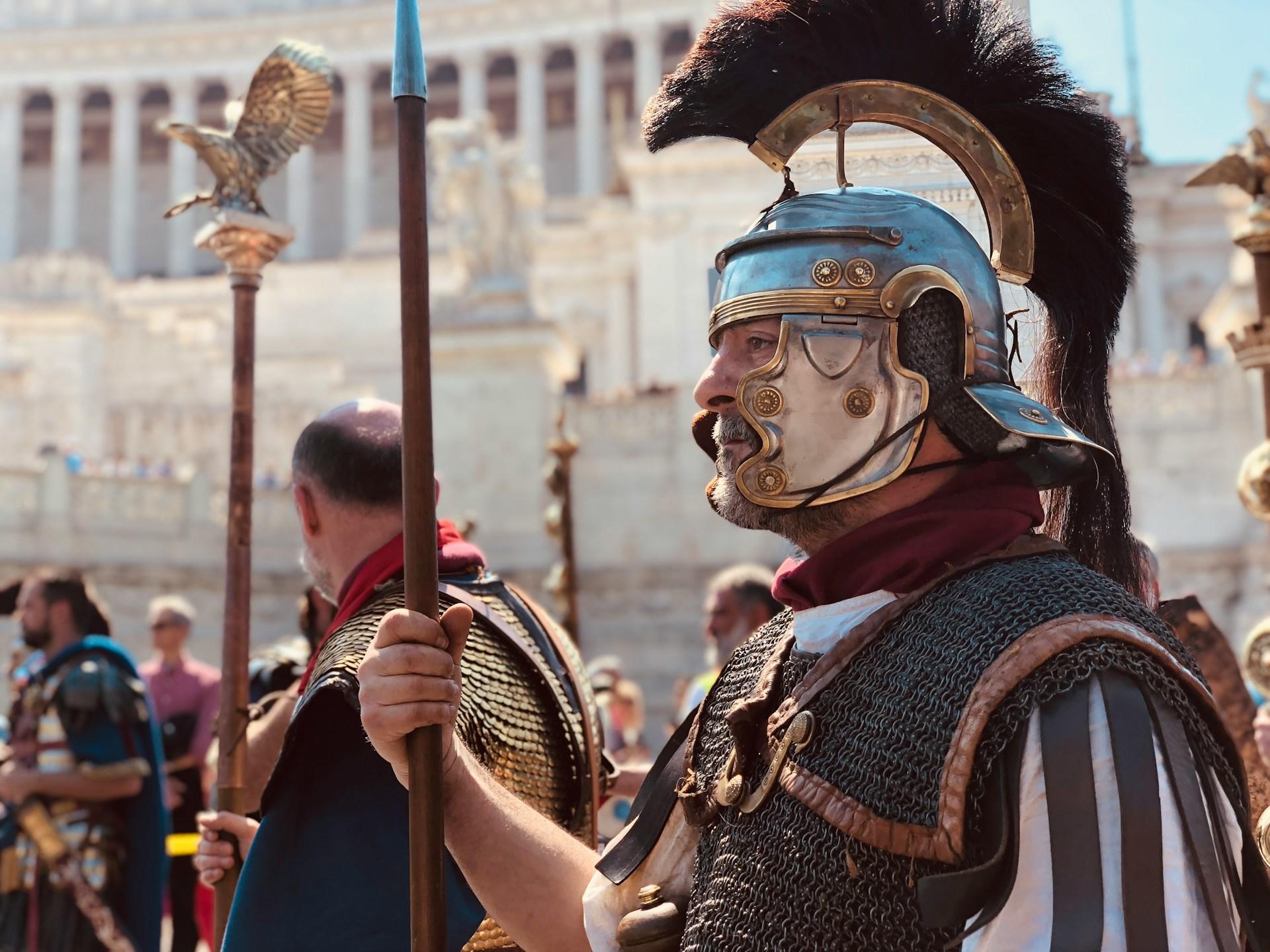 Gladiatoren in voller Montur