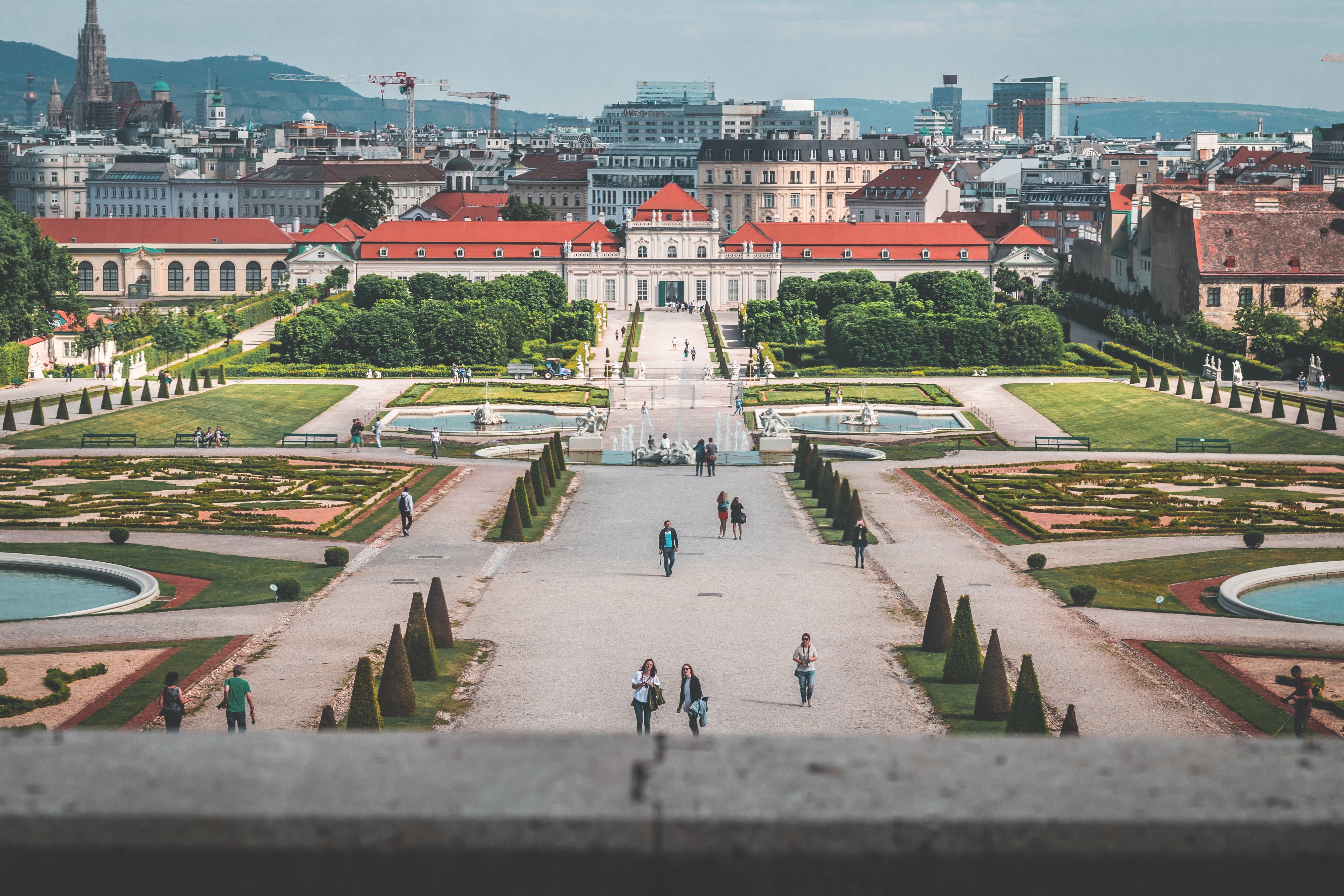 eines der schönsten Museen in Österreich, das Belvedere und sein Ausblick auf Wien