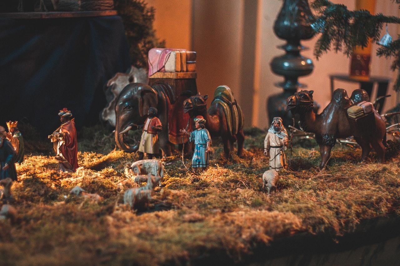 Traditionelle Krippe aus Österreich