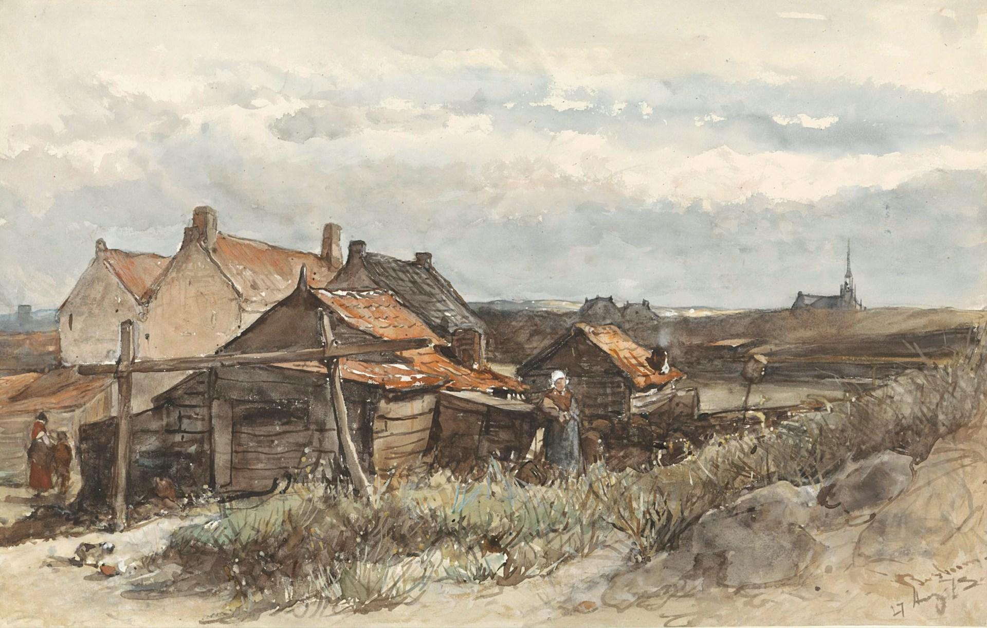 Haus in Aquarell