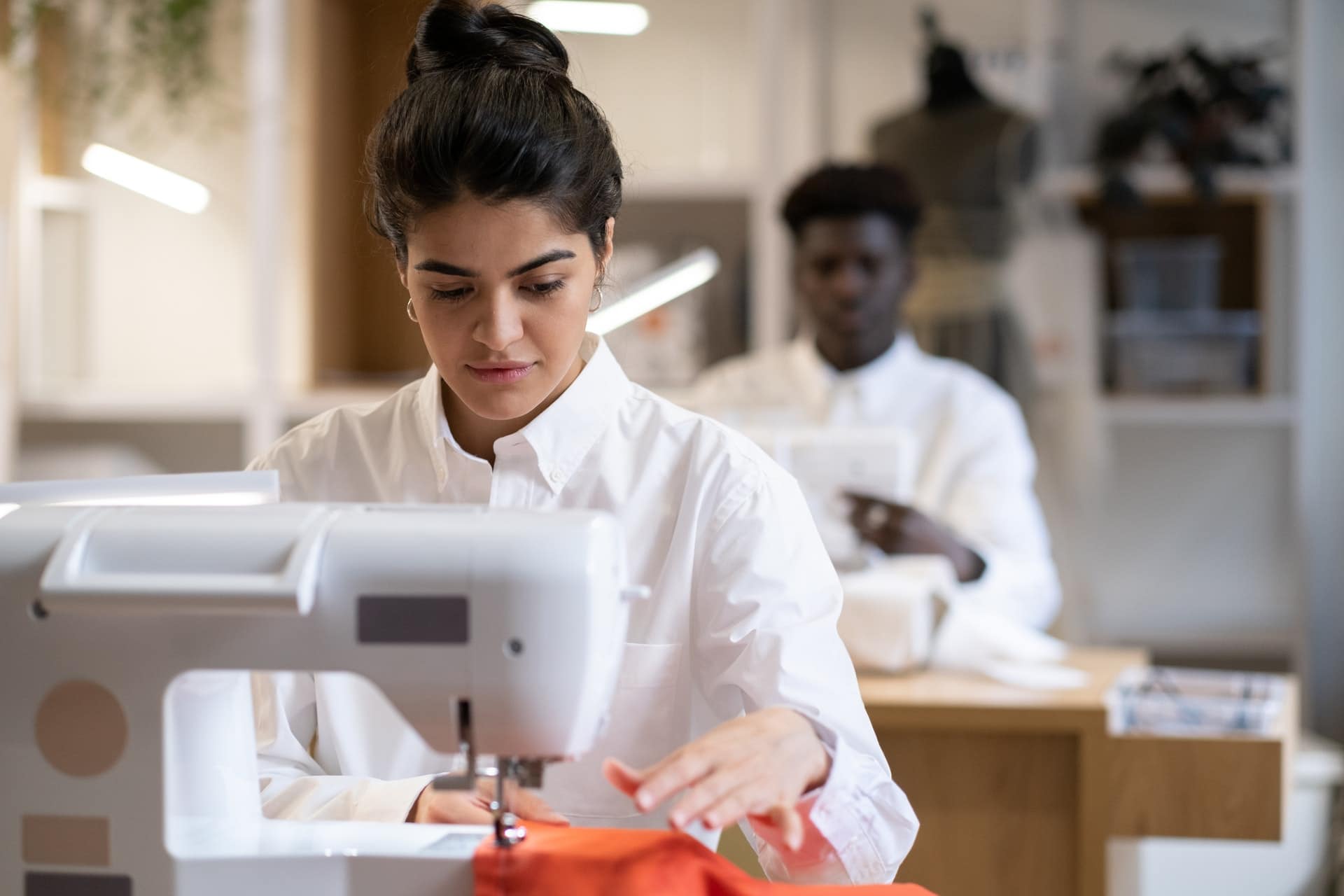 Taking part in a group sewing class can help you feel more confident learning