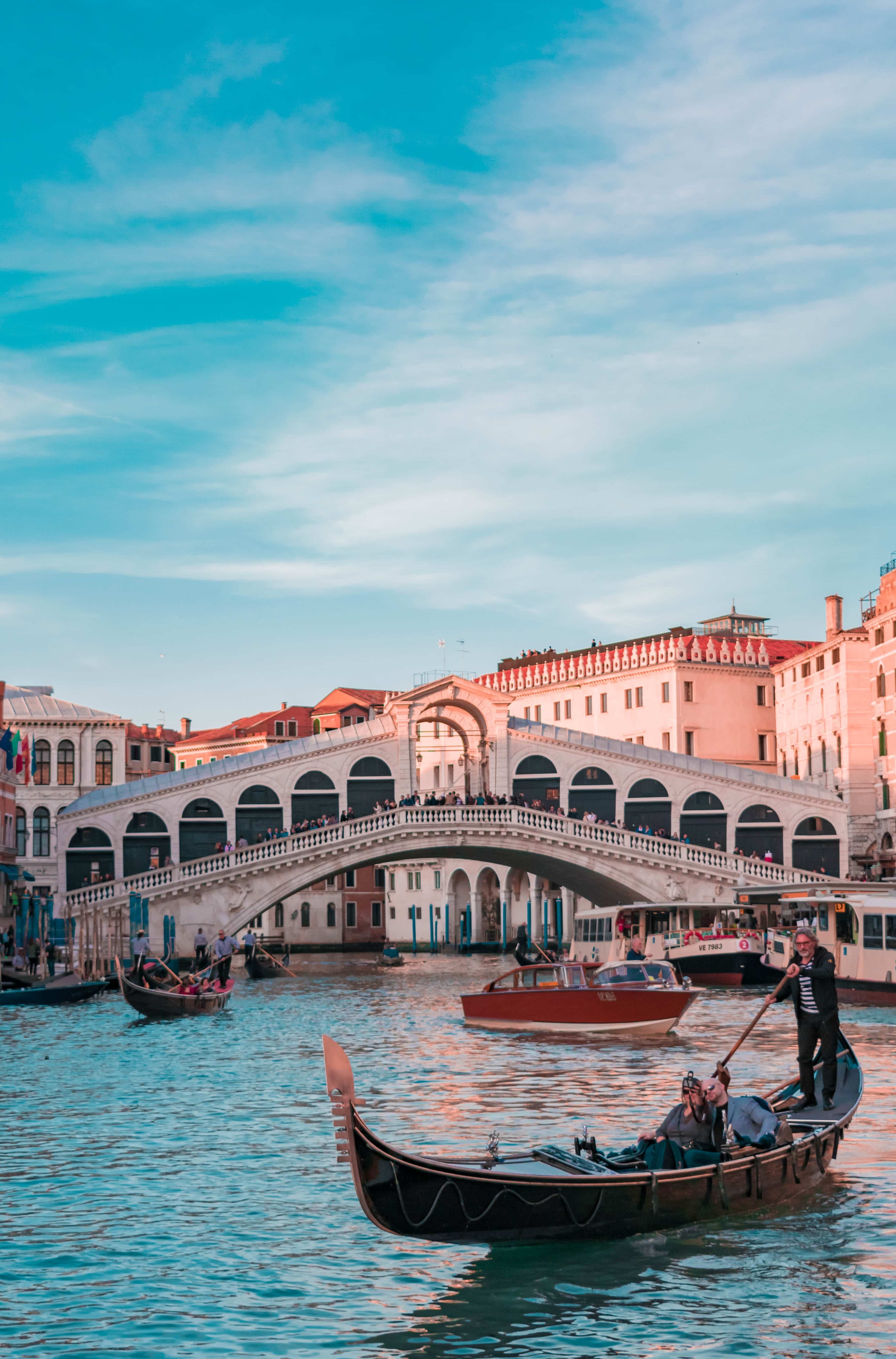 Visit beautiful sights like the Rialto