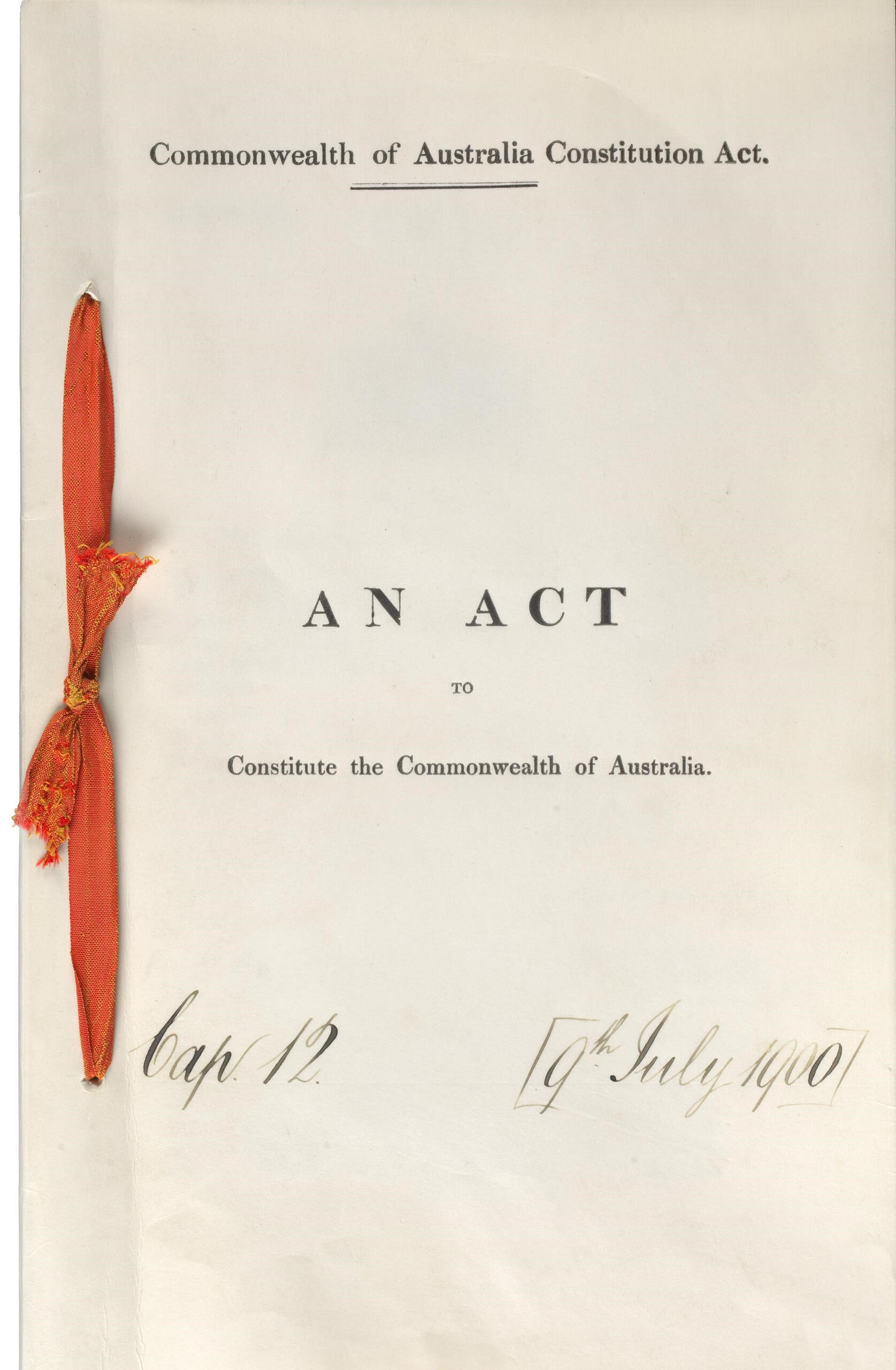 cover to the Australian Constitution