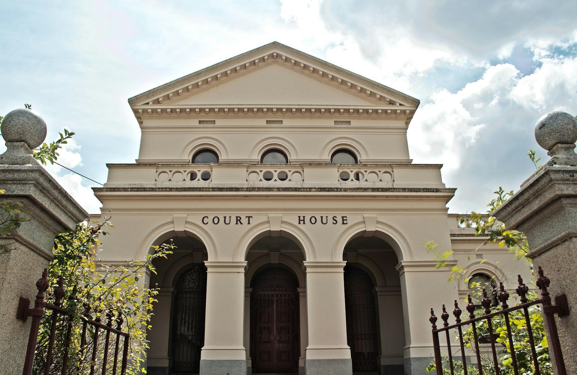 exterior of a court house in Victoria