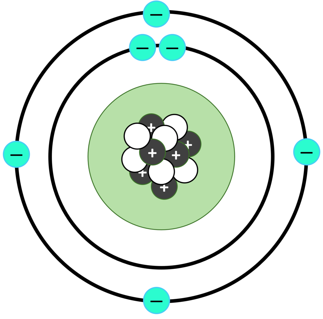 A carbon atom.