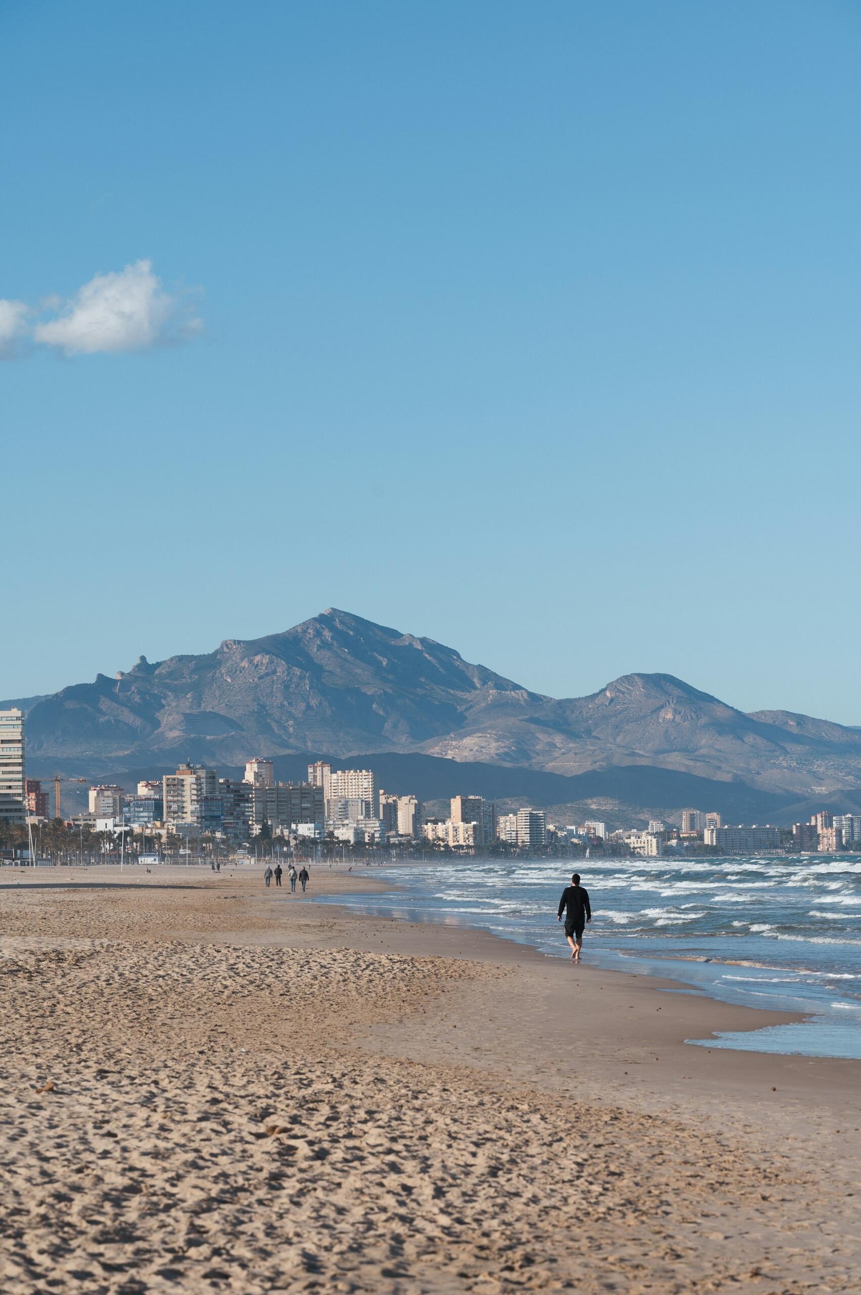 A beach in Alicante, Spain.