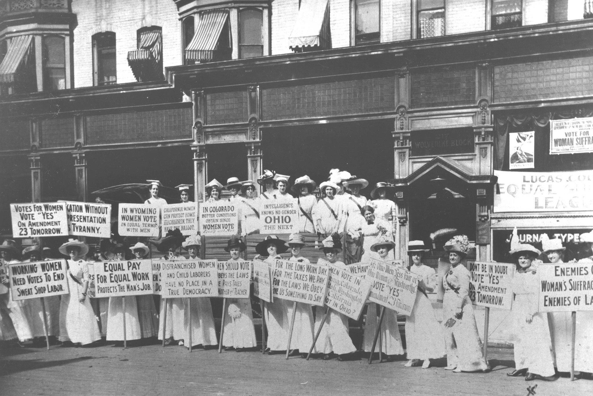 Toledo Woman Suffrage Association in 1912