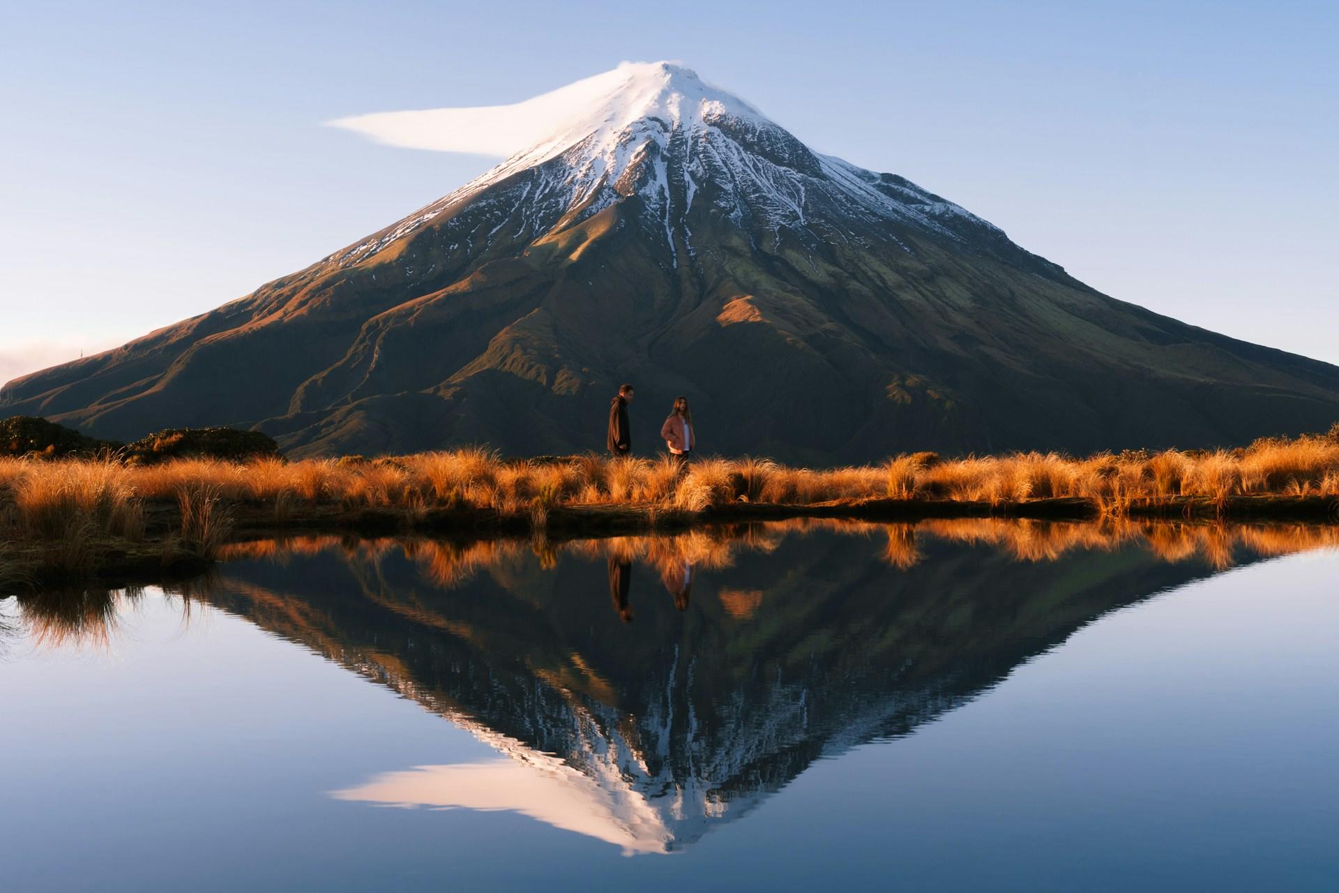 Mount Taranaki in New Zealand.
