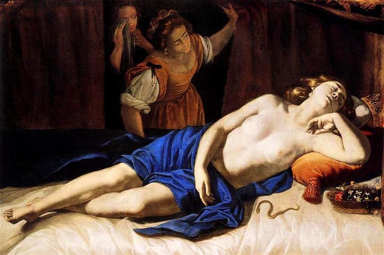 Cleopatra (1633-35) by Artemisia Gentileschi