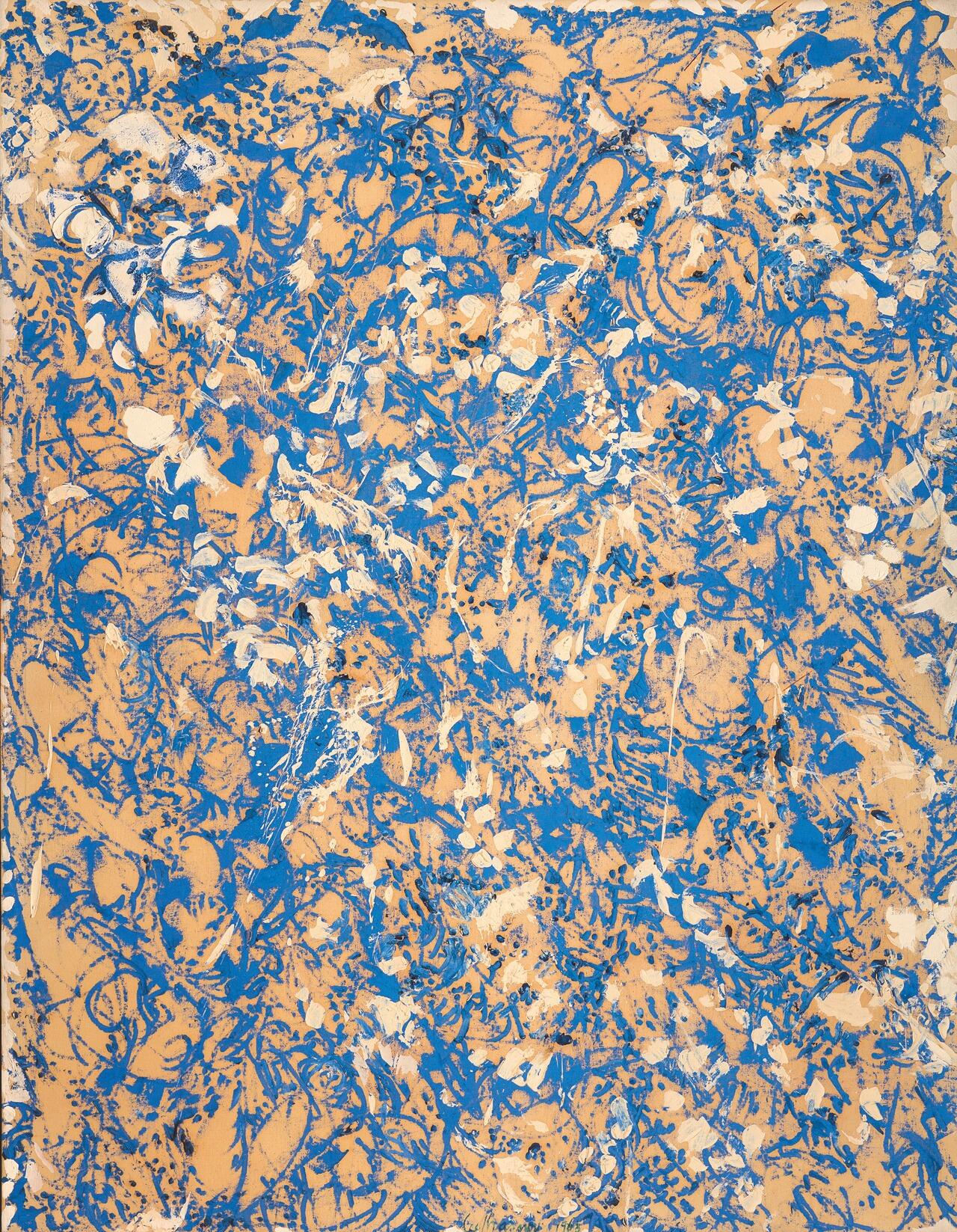 Through Blue (1963) by Lee Krasner