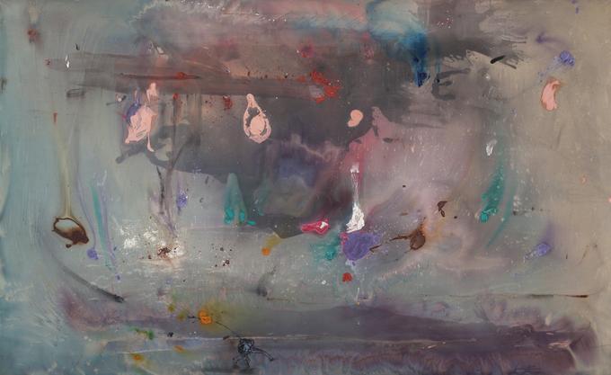 Grey Fireworks (1982) by Helen Frankenthaler
