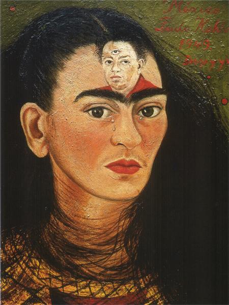Painting 'Diego and I' by Frida Kahlo