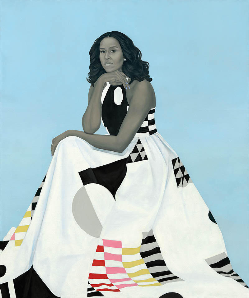 First Lady Michelle Obama (2017) by Amy Sherald