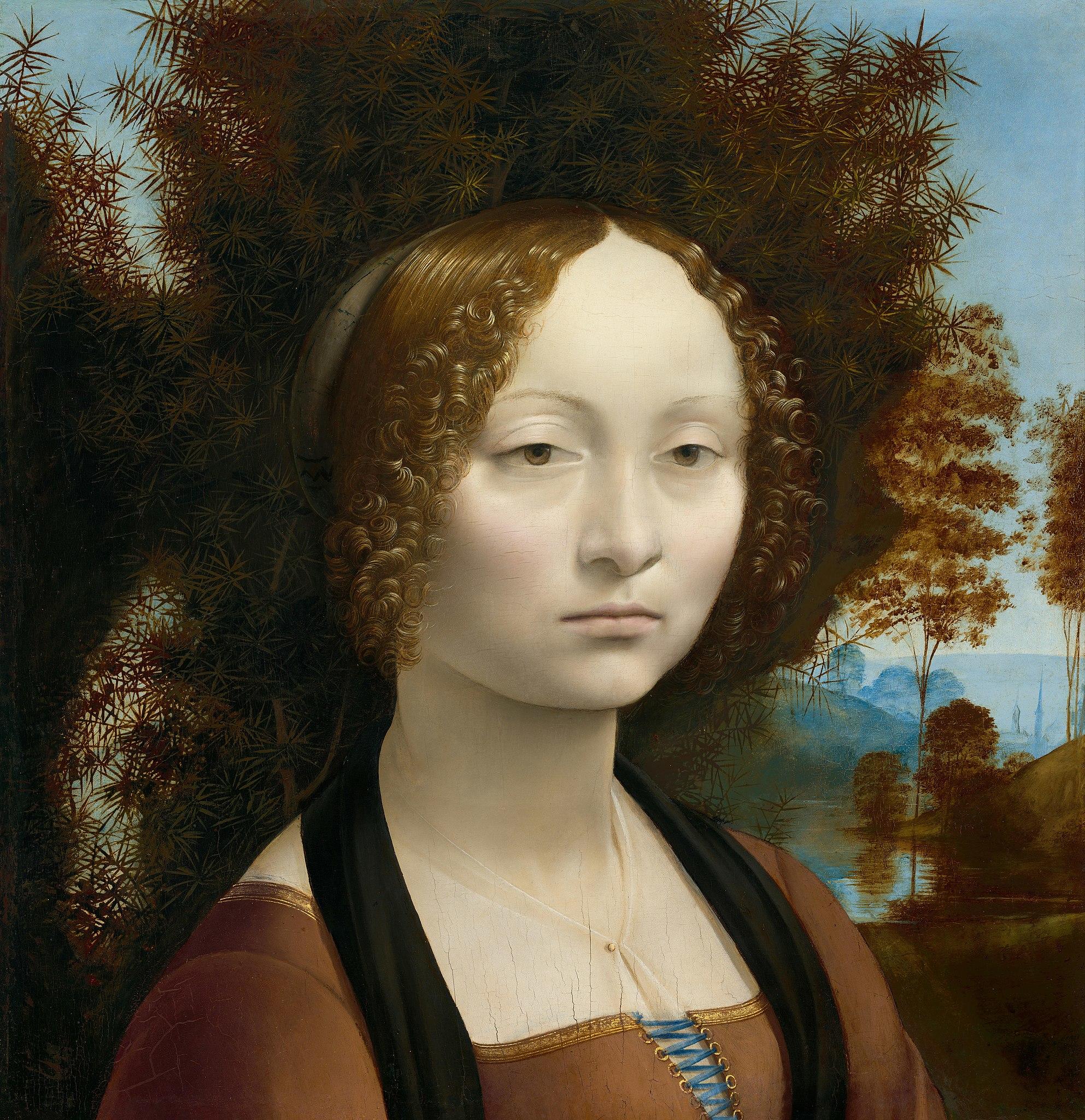 Leonardo da Vinci - Ginevra de' Benci