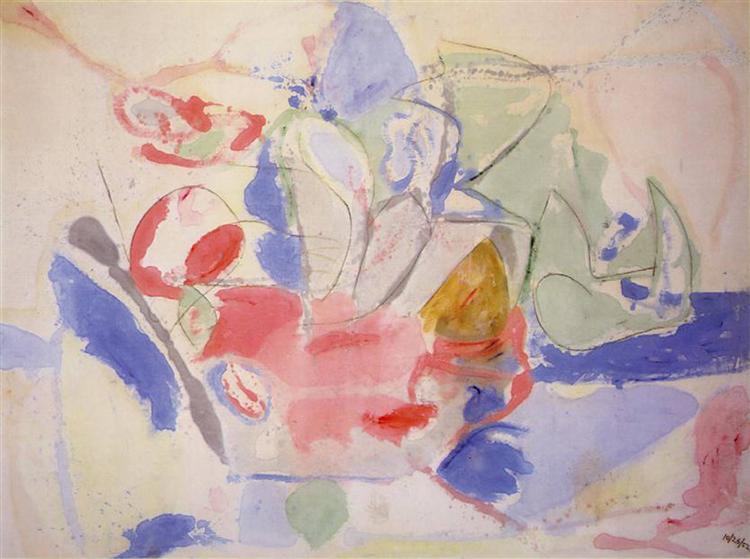 Mountains and Sea (1952) by Helen Frankenthaler