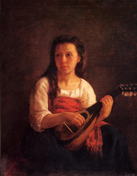The Mandolin Player (1872) by Mary Cassatt