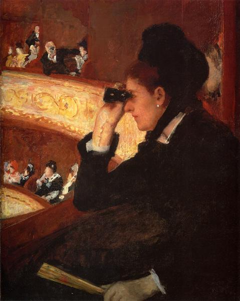 Dans La Loge (1877-8) by Mary Cassatt
