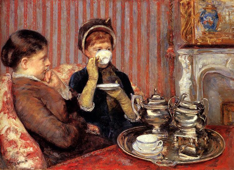 The Tea (1880) by Mary Cassatt