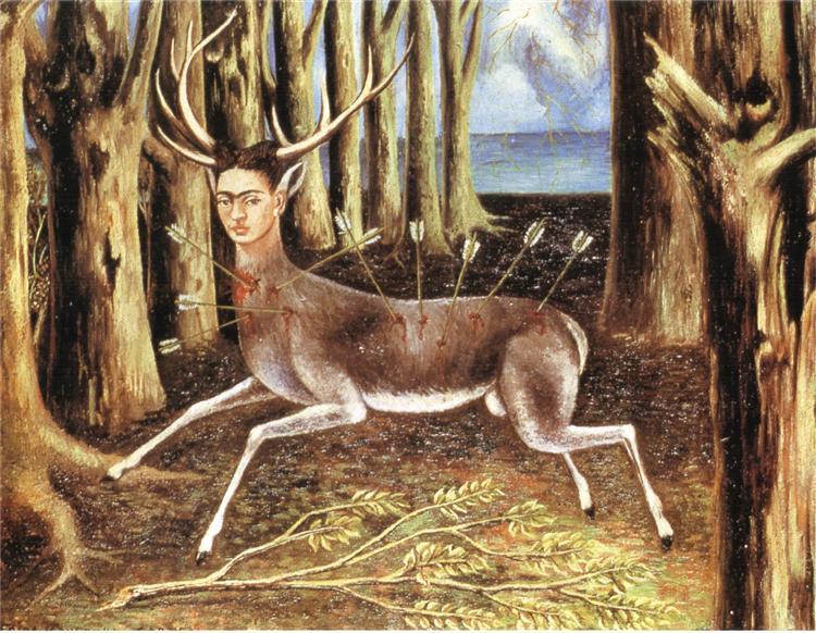 Painting 'The Wonded Deer' by Frida Kahlo