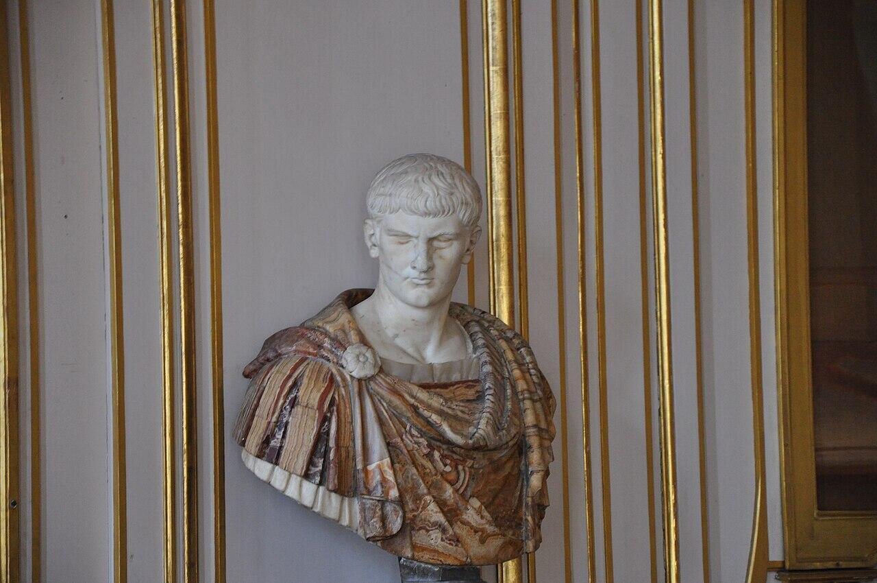 Sculpture of Roman Emperor Caligula.