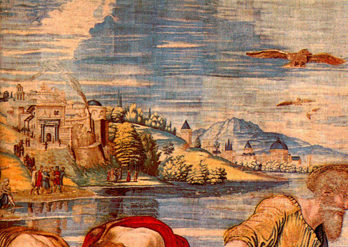 Painting of the Vatican Hill.