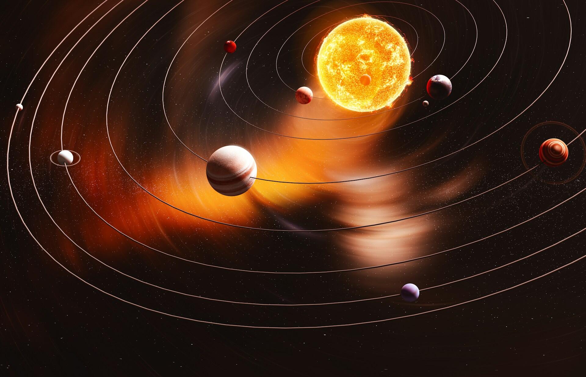 diagram of the solar system
